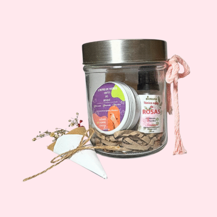 Pack De Regalo Crema De Manos, Tónico Facial, Jabones De Tocador, Frasco De Vidrio